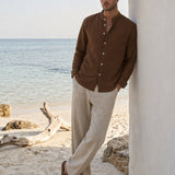 Camisa Gola Mandarim