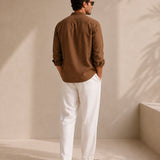 Camisa Gola Mandarim