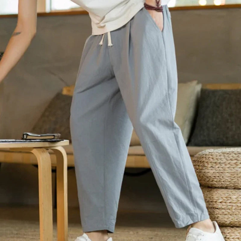 Cancún - Calça Pantalona em Algodão