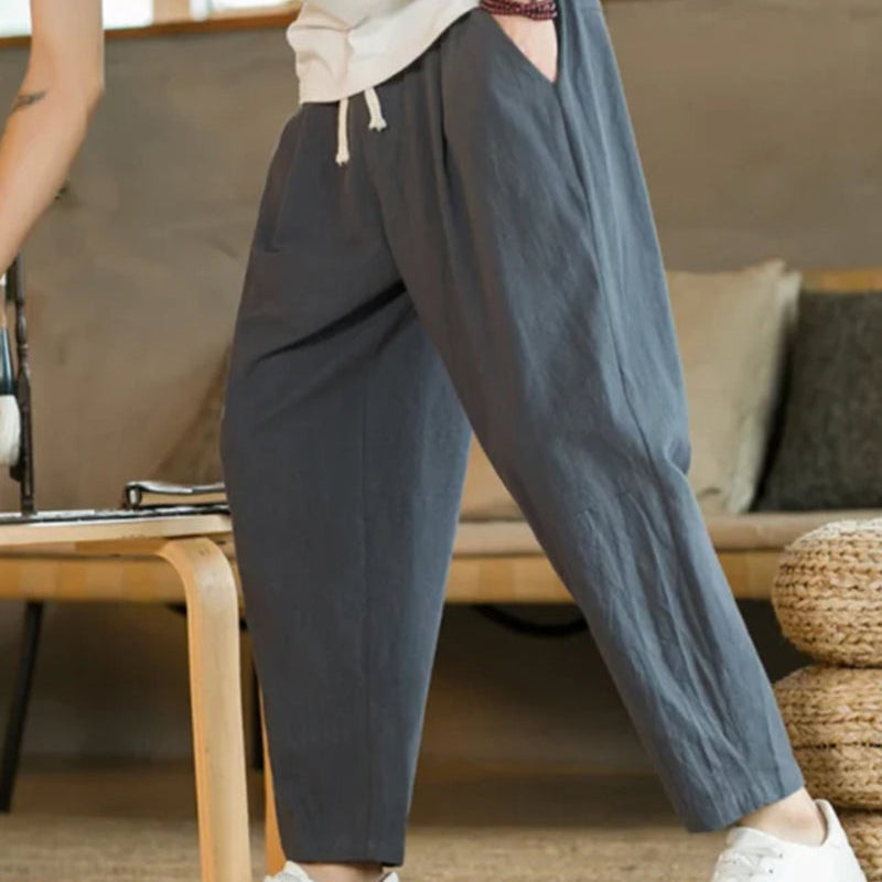 Cancún - Calça Pantalona em Algodão