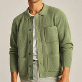 Cardigan Tricô Luxe Evergreen