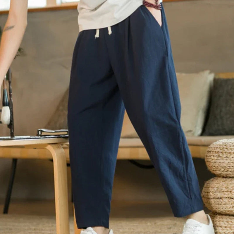 Cancún - Calça Pantalona em Algodão