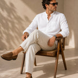 Camisa Gola Mandarim