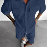 Conjunto Masculino Veludo Cotelê Branco