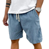 Shorts Calvin Veludo Cotelê com Cordão