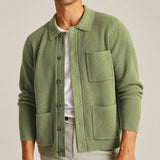 Cardigan Tricô Luxe Evergreen
