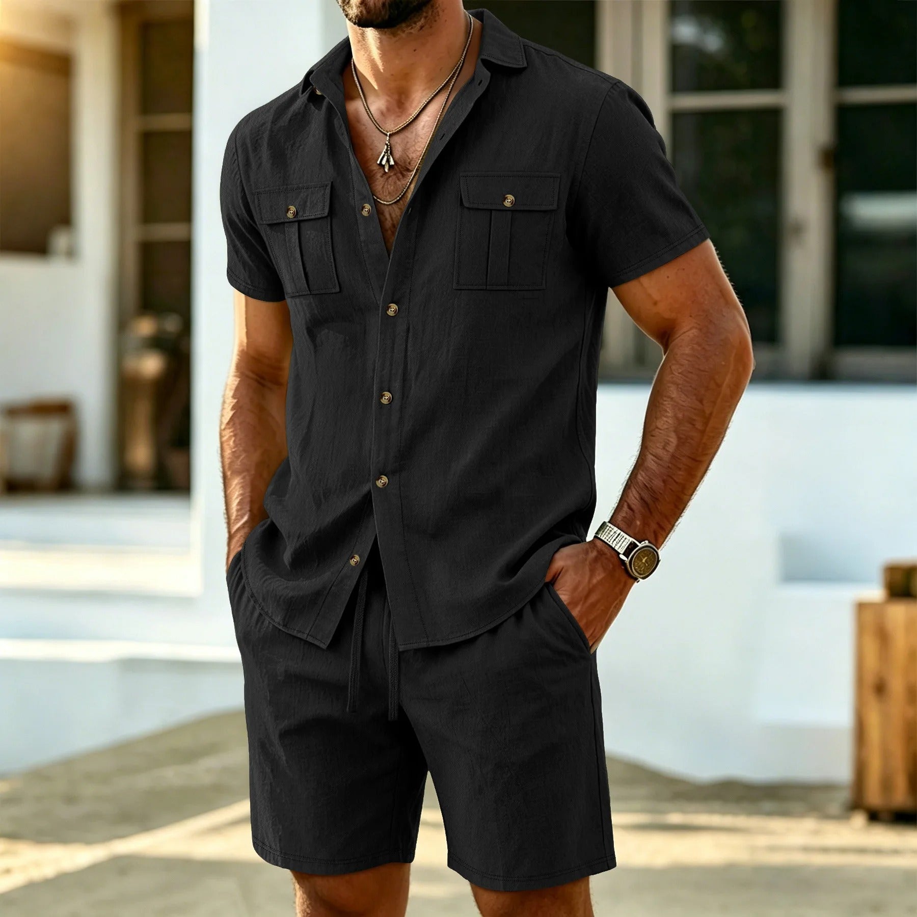 Conjunto Masculino em Linho