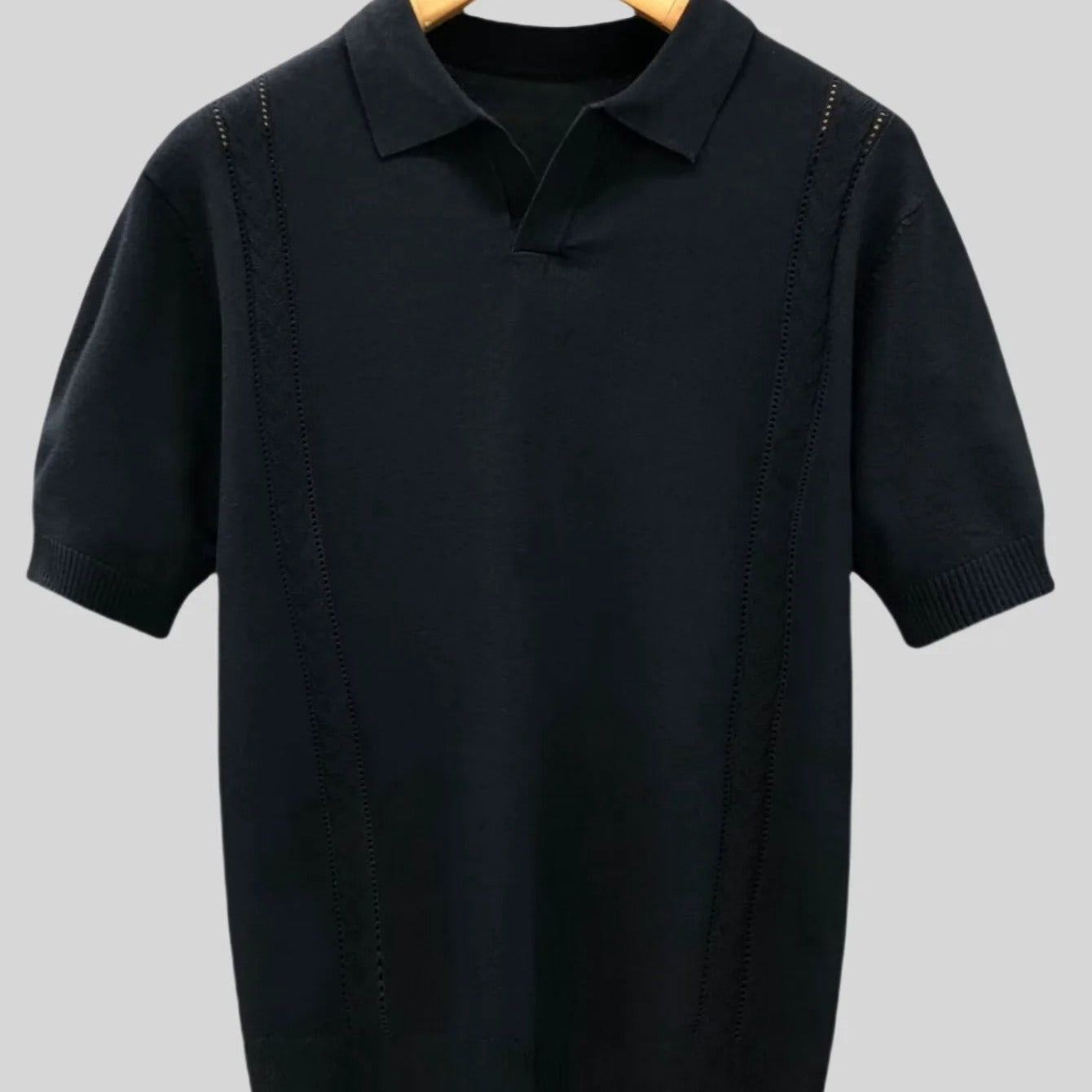 Polo Tricô Seda Gelada Branca