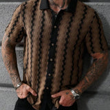 Camisa Tricô Listras Xadrez Vintage