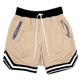 Shorts Esportivo com Cordão e Bolso Zíper