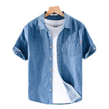 Camisa Jeans Alessandro Pietra 100% Algodão