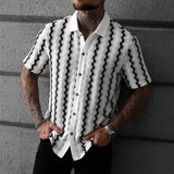 Camisa Tricô Listras Xadrez Vintage