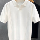 Polo Tricô Seda Gelada Branca