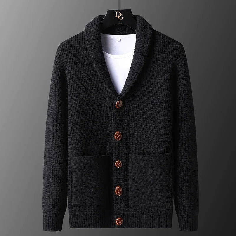 Cardigan Linden Tricô Grosso em Lã