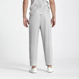 Calça Plissada Streetwear Cinza
