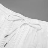 Conjunto Masculino Textura Ondulada Branco