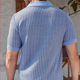 Polo Tricô Textura Trançada Old Money