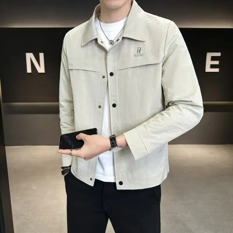 Jaqueta Masculina Slim Fit Cáqui