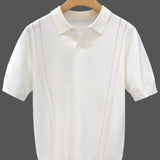 Polo Tricô Seda Gelada Branca