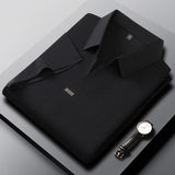 Polo Masculina Casual Cor Sólida