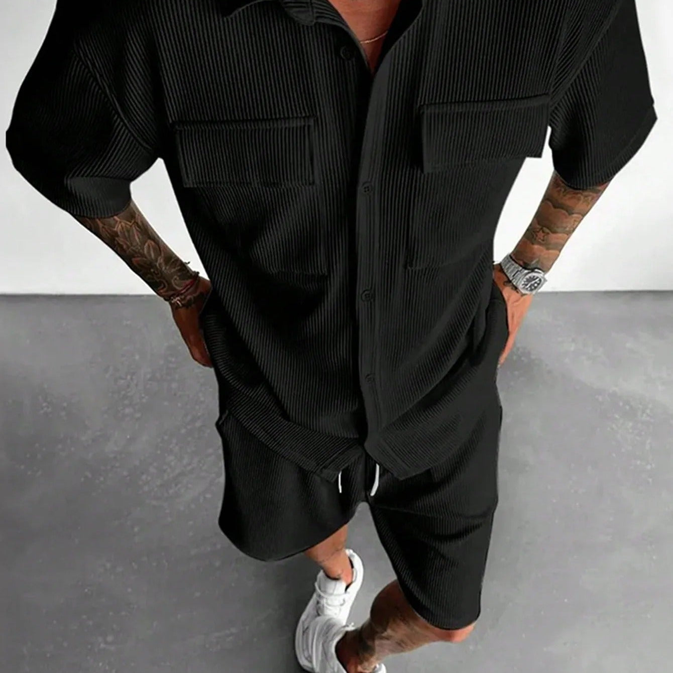 Conjunto Masculino Veludo Cotelê Branco