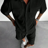 Conjunto Masculino Veludo Cotelê Branco