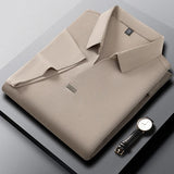 Polo Masculina Casual Cor Sólida