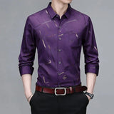 Camisa Estampada Resistente a Rugas
