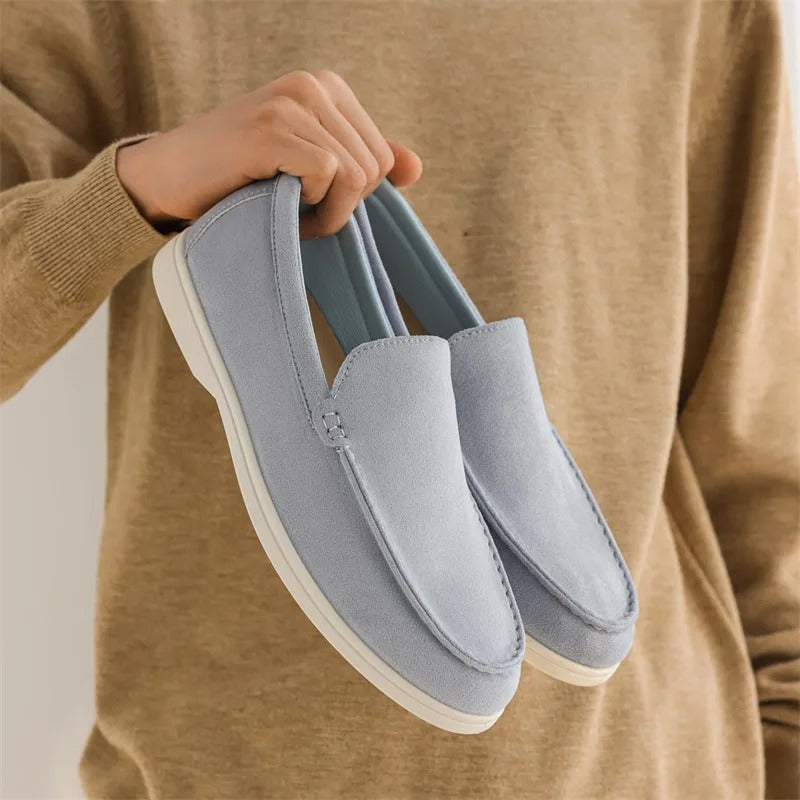 Old Money Suede Loafers — Elegância Sem Esforço