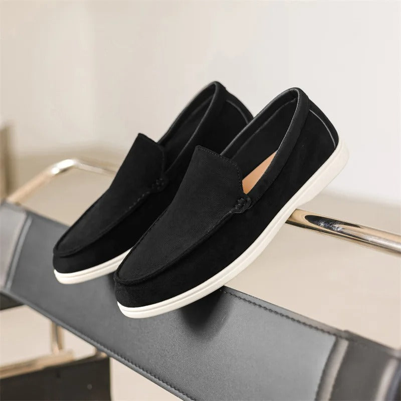 Old Money Suede Loafers — Elegância Sem Esforço